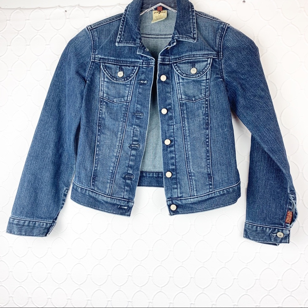 Seven 7 For All Mankind Jacket SFAMK Junior Jean Jacket M - Picture 2 of 6
